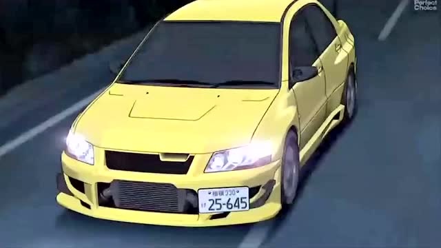 头文字d:lanevo是让人不想应战的车种,快的离谱!