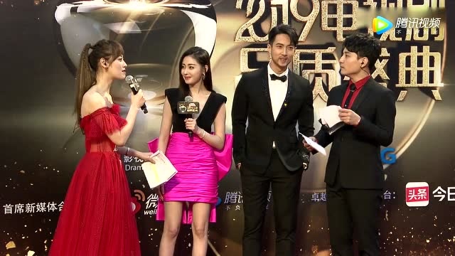 吴尊张天爱走红毯,百克力问张天爱吴尊刁钻问题,太狠了