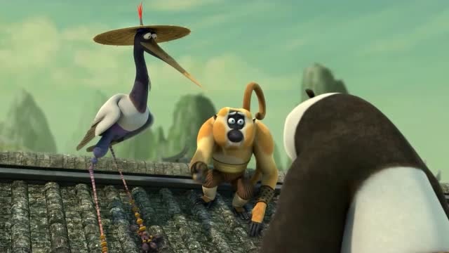 功夫熊猫:残豹的侄子来到和平谷,神龙大侠却躲着不敢去见他