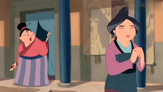 花木兰 今天是相亲的大日子 花木兰竟然迟到了 把母亲快急死了