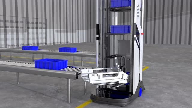 蓝芯科技料箱拣货机器人