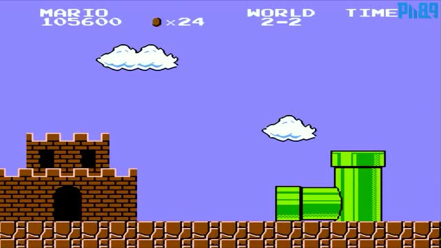 最经典的超级玛丽来了 第二关的超级玛丽疯狂吃金币,你还记得吗