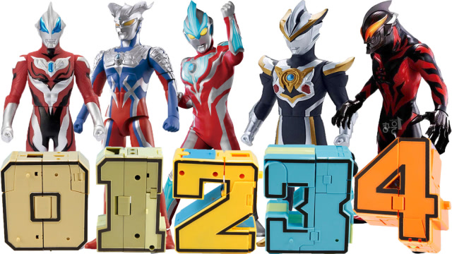 奥特曼数字变形玩具!罗布奥特曼赛罗奥特曼捷德奥特曼贝利亚