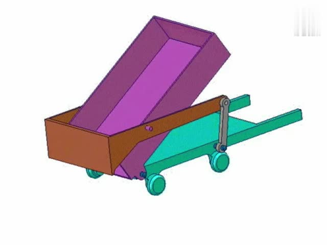 机械原理:这是一个很普通的翻斗机构