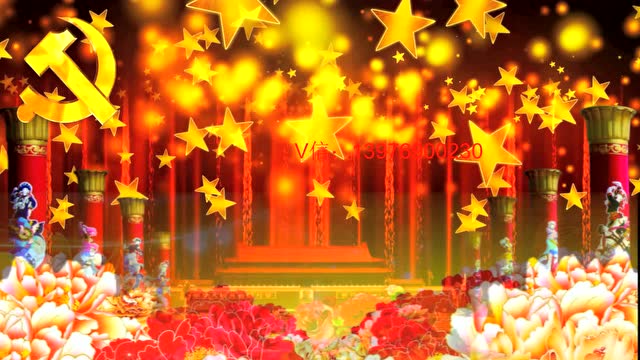 103.唱支山歌给党听led背景大屏幕视频红歌