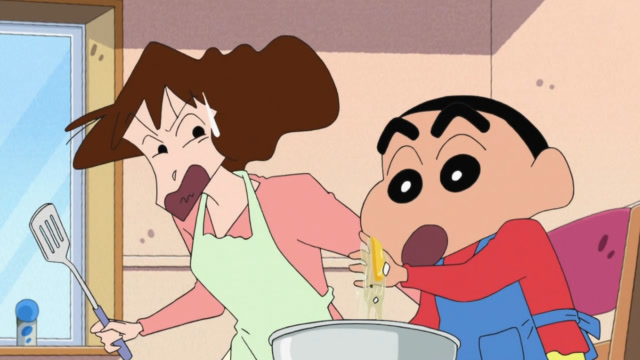 蜡笔小新:小新帮妈妈做饭,把鸡蛋壳都放进了锅里,美伢崩溃了