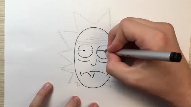 厉害了!一笔画卡通人物,小朋友觉得如何呢?