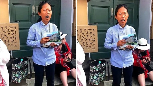 泰国导游晶晶姐,带游客来到皇宫说了一句话,惹得大家哈哈大笑