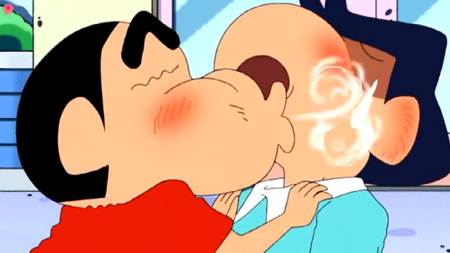 小新对风间是真爱,恶趣味在他耳边吹气,风间很无奈