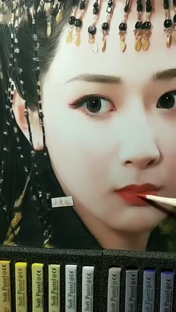 香蜜锦觅手绘,这样倔强的眼神,一看就是杨紫,画的相当逼真