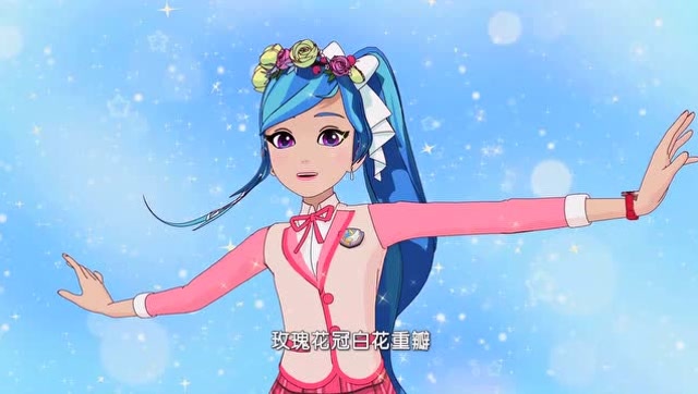 菲梦少女诗语的装扮是小清新的风格让人看了很舒服