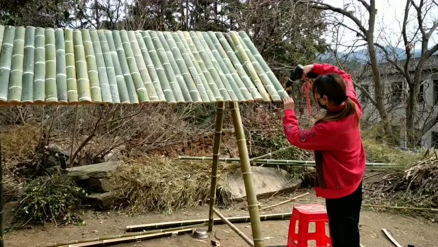 疫情当前不能出门,历时5天用了13根竹子网红秋千制作完成