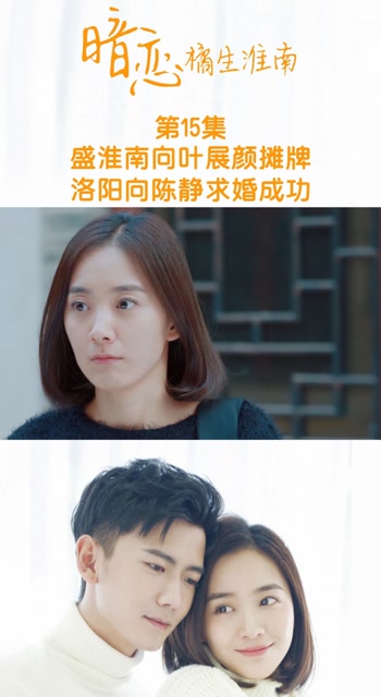 暗恋橘生淮南 第十五集 盛淮南向叶展颜摊牌,洛阳向陈静求婚成功