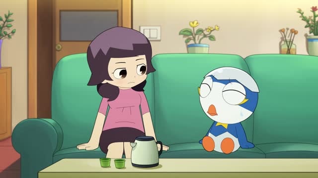 神奇阿呦之最强流星人阿呦把秘密告诉妈妈妈妈准备收拾小米