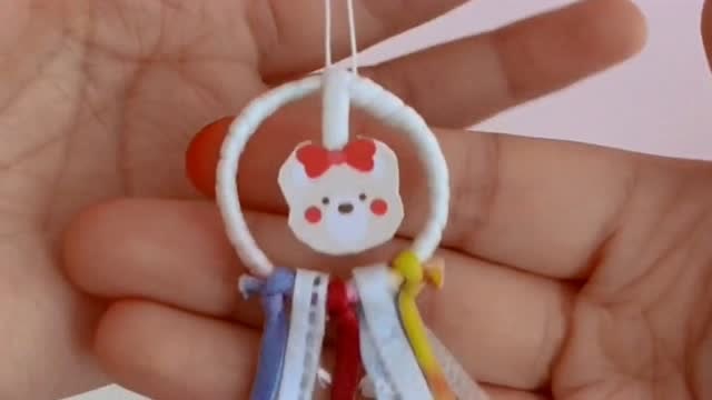 手工废物利用废旧口罩变迷你捕梦网少女心爆棚