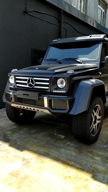 磨砂黑奔驰大g 4×4,威武霸气!