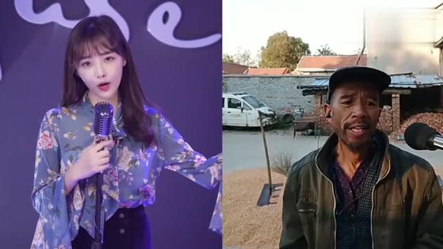 兔子牙翻唱《盗将行》同框本亮大叔,一个甜美一个朴实
