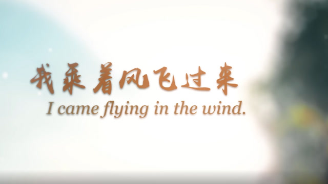 我乘着风飞过来截取