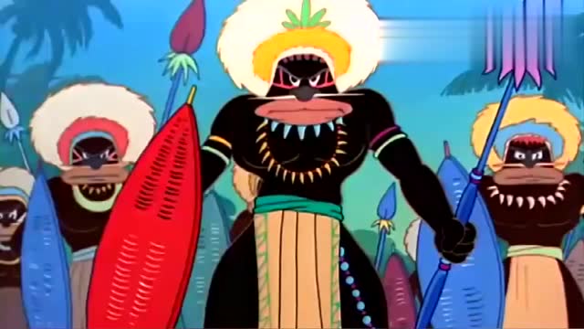 猫和老鼠:杰瑞伪装暴露,食人族却突然出现,吓得猫鼠赶紧逃跑