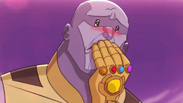 两人展开世纪大对决,惊奇队长出奇制胜,灭霸委屈的哭了出来