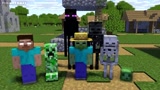 Minecraft动画：Him要求怪物们帮助村民！