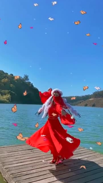 香妃复活了跳舞吸引蝴蝶围绕这才是美妆大佬的神级变装