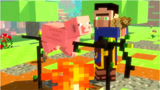 Minecraft动画：村民的生活，奇异村民与苦力怕的搞笑生活！