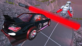 汽车穿越“最强激光剑”会怎样？3D动画模拟，场面太刺激！