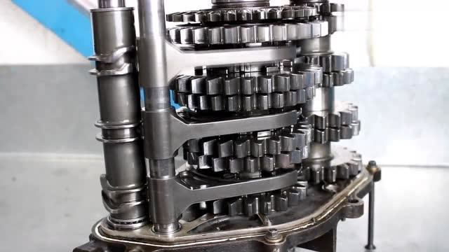 拆解1997年f1赛车变速箱,演示转鼓序列式换挡机构,大开眼界了!
