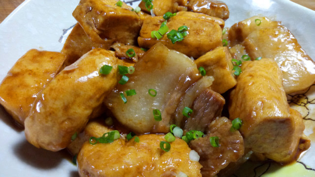 饭店一份卖25元的肉片烧豆腐,在家做成本不到8元,做法简单好吃