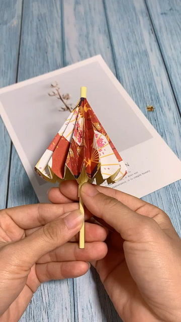 果果手工呀:古风小伞折纸,你们喜欢吗?