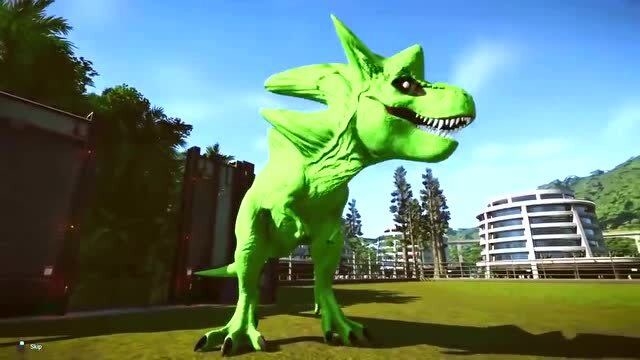 侏罗纪世界:胜负重伤的外星恐龙,不敢有丝毫松懈