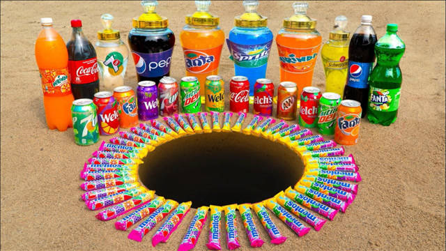 超级解压的曼妥思加汽水实验,猛龙飞天既视感有木有?