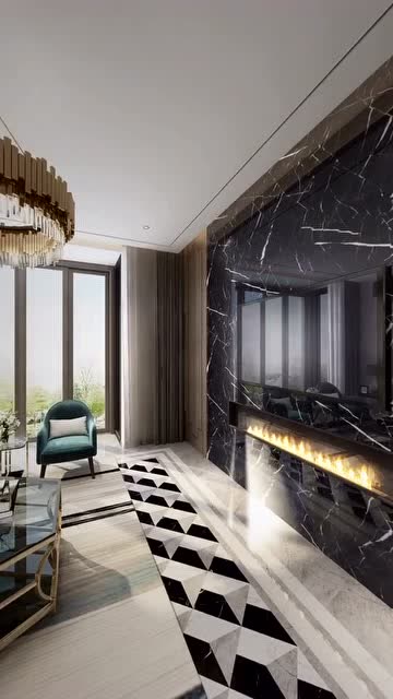 现代简约风格,打破传统边顶全部平顶设计,精致大气又好看安顺装修