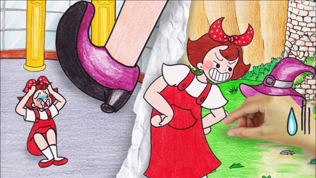 定格动画:小女孩和巨人女孩.