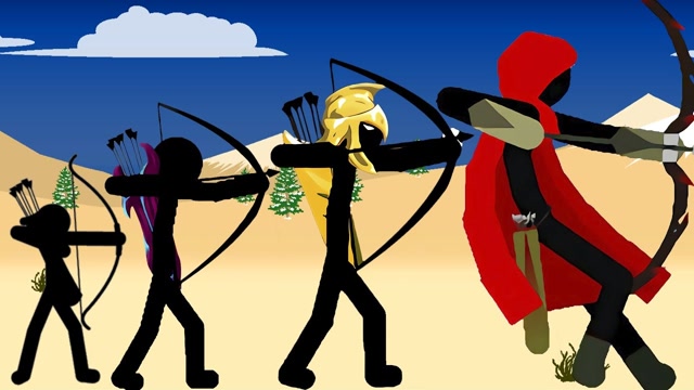 火柴人战争遗产派出100个弓箭手出击居然可以灭掉银甲巨人