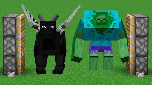 mc 我的世界:安德龙 变异僵尸=?