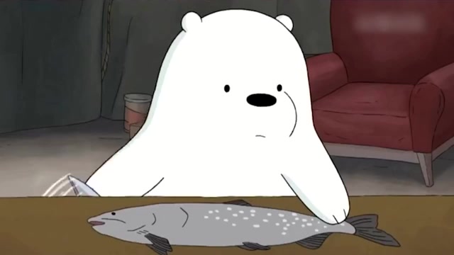 好温暖,白熊小时候呆萌呆萌的