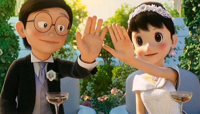 大雄成功娶到了静香,完成了奶奶的心愿,我的青春也结束了#哆啦a梦伴我