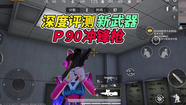 和平精英:深度评测新武器,p90冲锋枪!