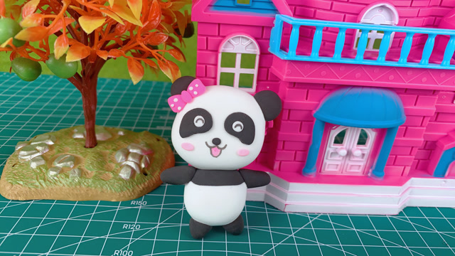 宝宝巴士,彩泥手工玩具熊猫妙妙