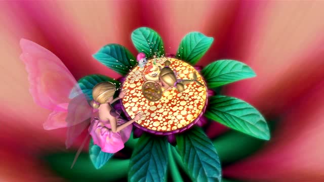 芭比彩虹仙子之美人鱼公主:芭比吃珊瑚蛋糕