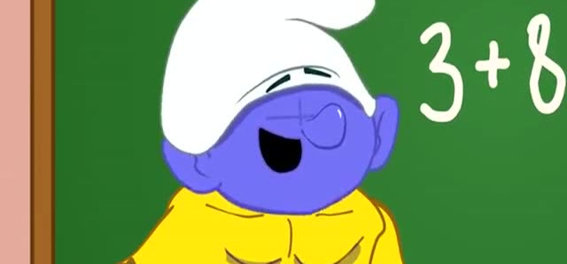 蓝精灵宝宝变身壮汉数学又很棒,变身三好生