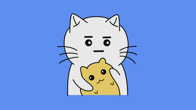 11 紧紧抱住我的小仓鼠表情简笔画