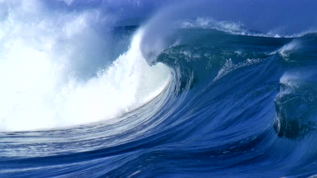 震撼大海海浪涌动,滔天巨浪