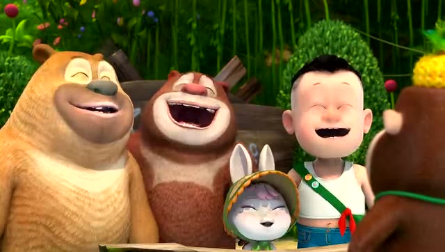 熊熊乐园 吉吉在熊大熊二光头强的帮助下终于开心的笑了