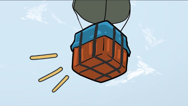 绝地求生动画短片 当神之开局空投砸在你脸上,你是捡还是不捡?