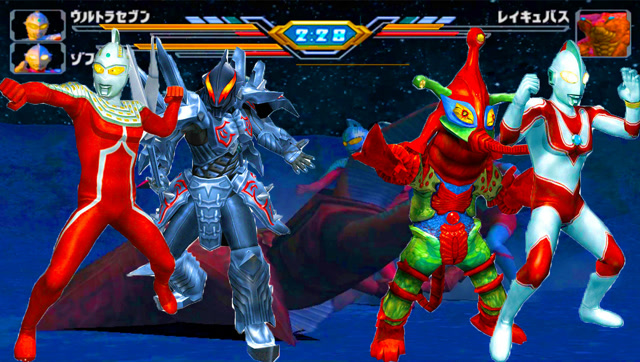 三爷奥特战士格斗进化3双人模式赛文和佐菲携手一起打龙虾怪