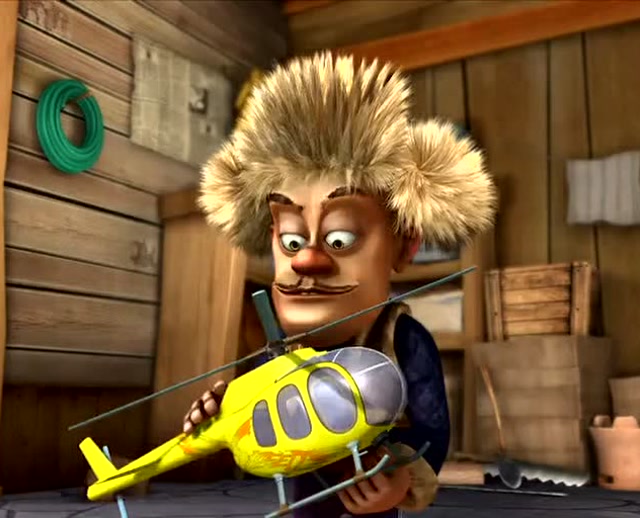 熊出没:这个直升机真是帮了光头强一个大忙!