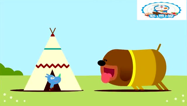 嗨道奇全集:阿奇在地上闻着寻找东西,竟然发现一只小鳄鱼,搞笑